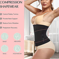 Waist Trainer Tummy Wrap Slim Zipper Girdle Belt Women's Shapewear