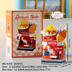 Small Particle Building Blocks Street Scene DIY Set