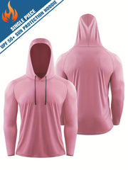 Men's UPF 50 Hooded Athletic Shirt for Sun Protection