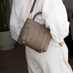 Leather Women's Crossbody Tote Bag High Capacity Handbag Zipper Closure