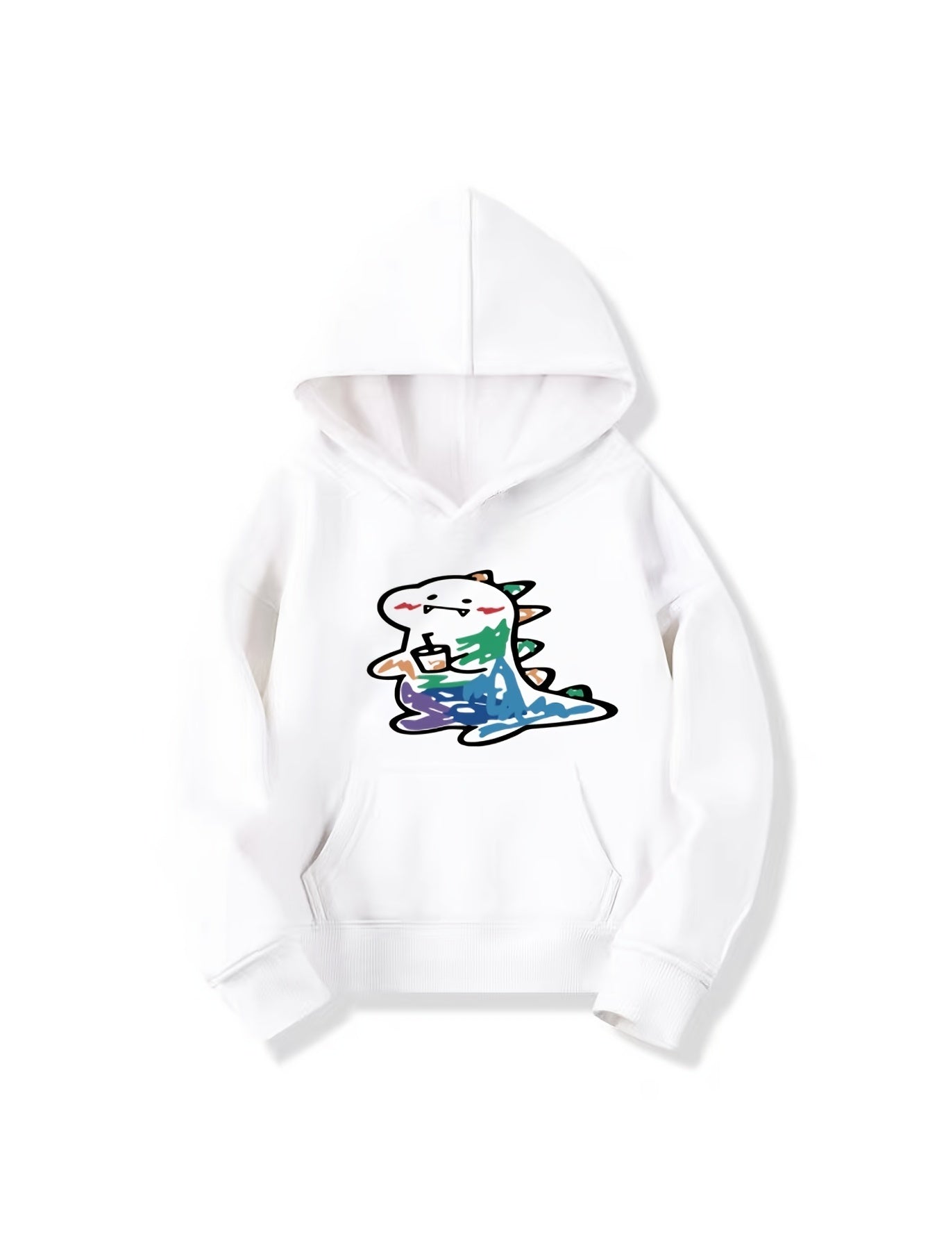 Dinosaur Print Boys Hooded Sweatshirt Spring Fall Kids Clothing