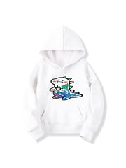 Dinosaur Print Boys Hooded Sweatshirt Spring Fall Kids Clothing