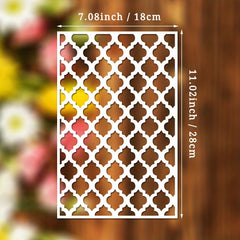 Reusable DIY Moroccan Geometric Wall Stencil for Painting