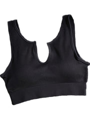 4pcs Yoga Workout Set V neck Sports Bra & Shorts & Legings Women's Activewear