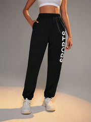 Solid Thickened Casual Pants Women's Athleisure