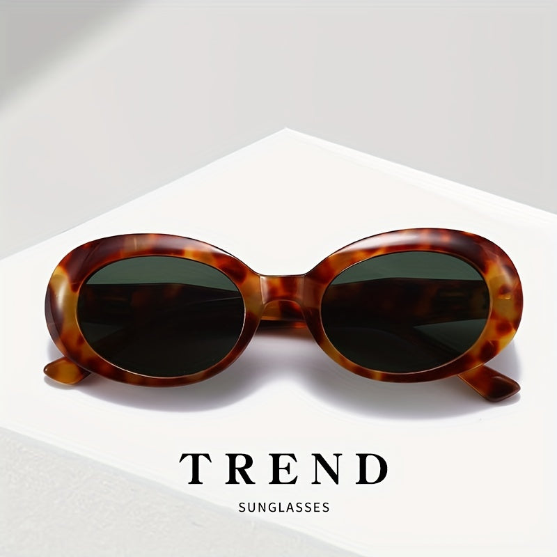 Men's Retro Cat Eye Sunglasses Oval Frame Glasses
