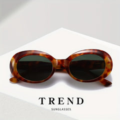 Men's Retro Cat Eye Sunglasses Oval Frame Glasses