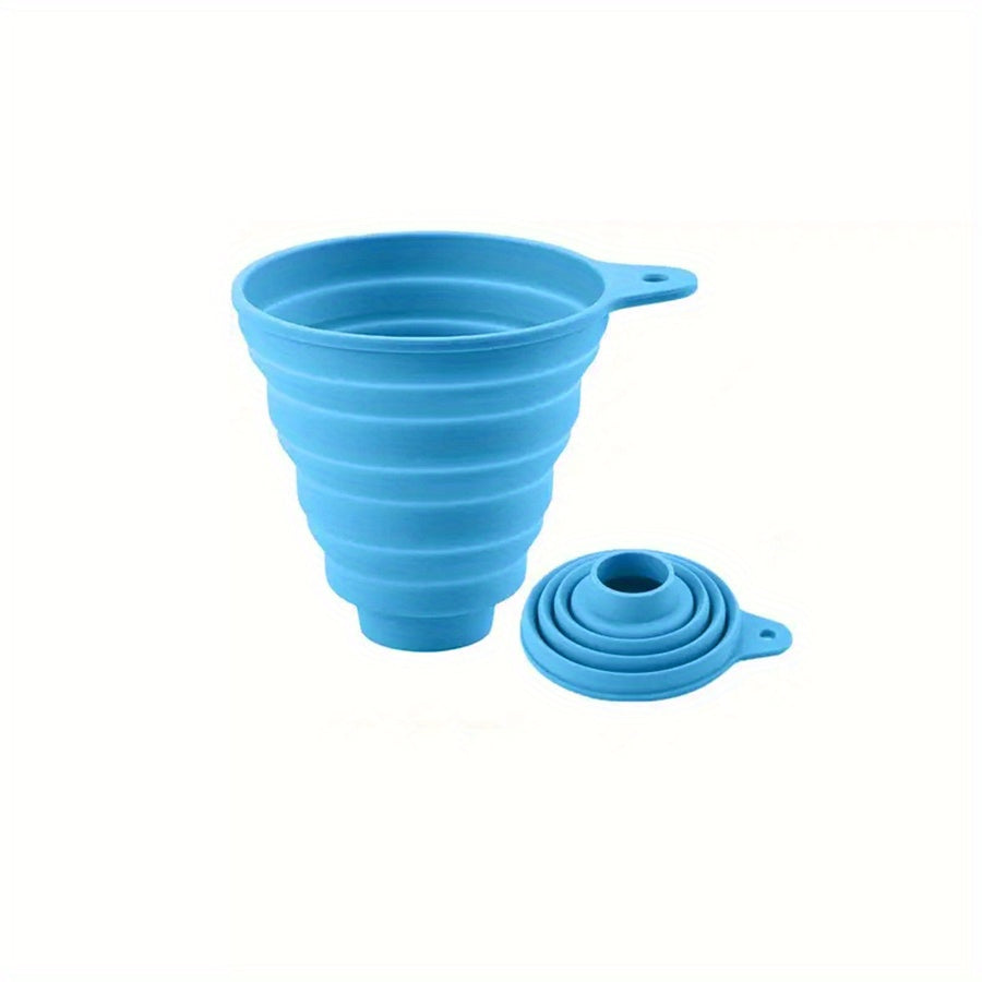 Portable Silicone Funnel Foldable Kitchen Cooking Tool for Easy Pouring