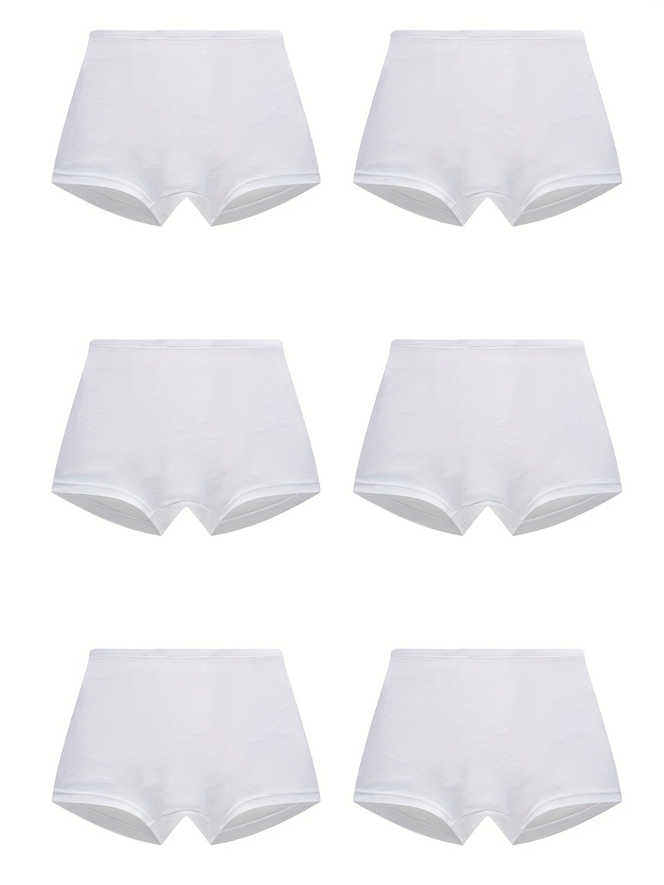 6pcs Boys Boxer Briefs Elastic Waist Pure Comfortable Underwear Kids Clothes