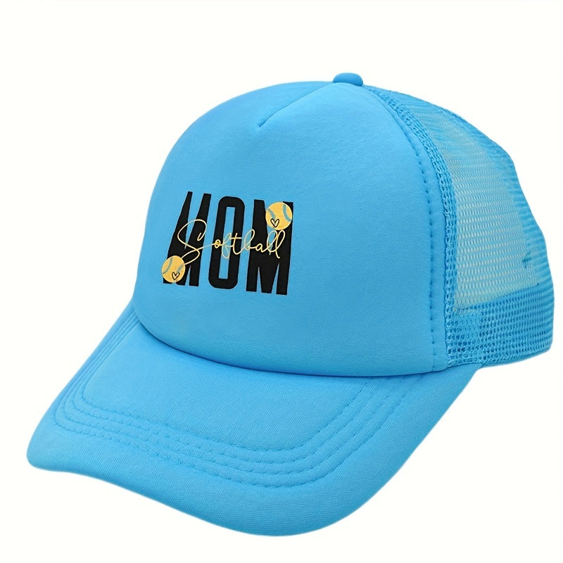 Softball Mom Trucker Hat Baseball Cap Mesh Dad Hats For Women