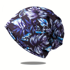 Men's Outdoor Dual-Purpose Hat, Printed Pullover Beanie