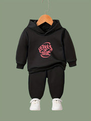 Trick O R Treat Pattern Long Sleeve Hooded Sweatshirt Girls Comfy Hoodies