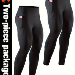 Men's Tight Pants Set for Yoga Track Sports