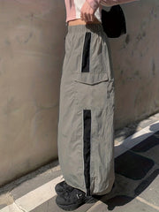 High Waist Cargo Skirt Drawstring Slim Fit Women's Clothing
