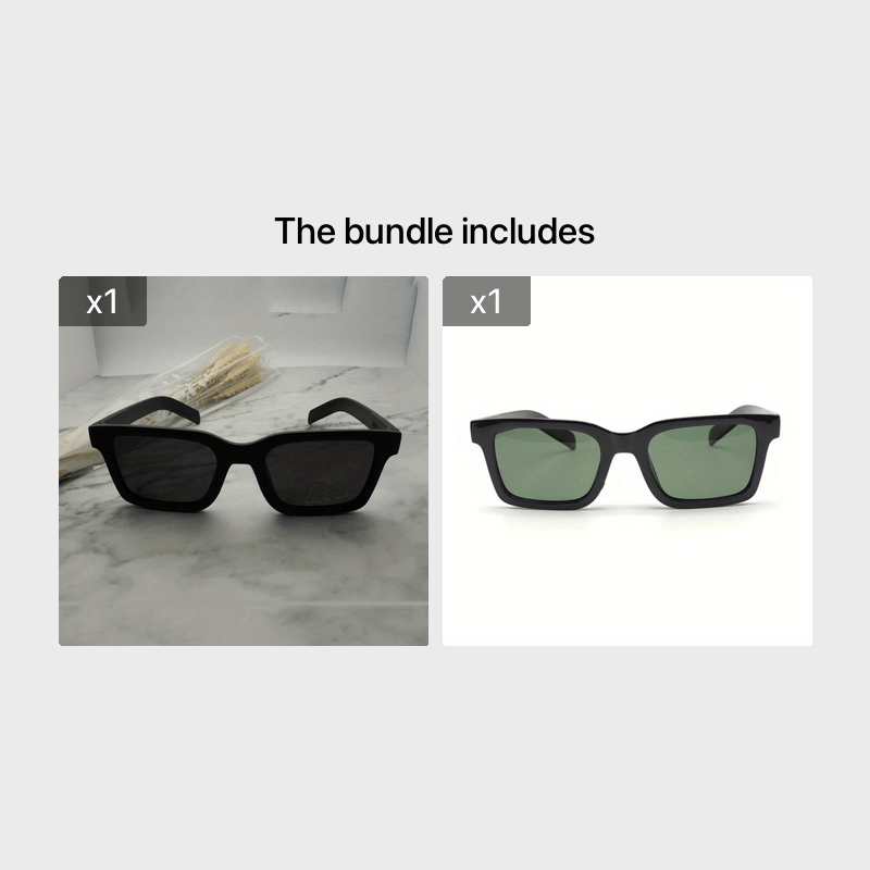 Men's Large Frame Polarized Sunglasses UV400 with Case