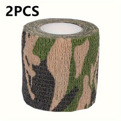 Camouflage Adhesive Tape Wrap Stretch Elastic Bandage Flashlight