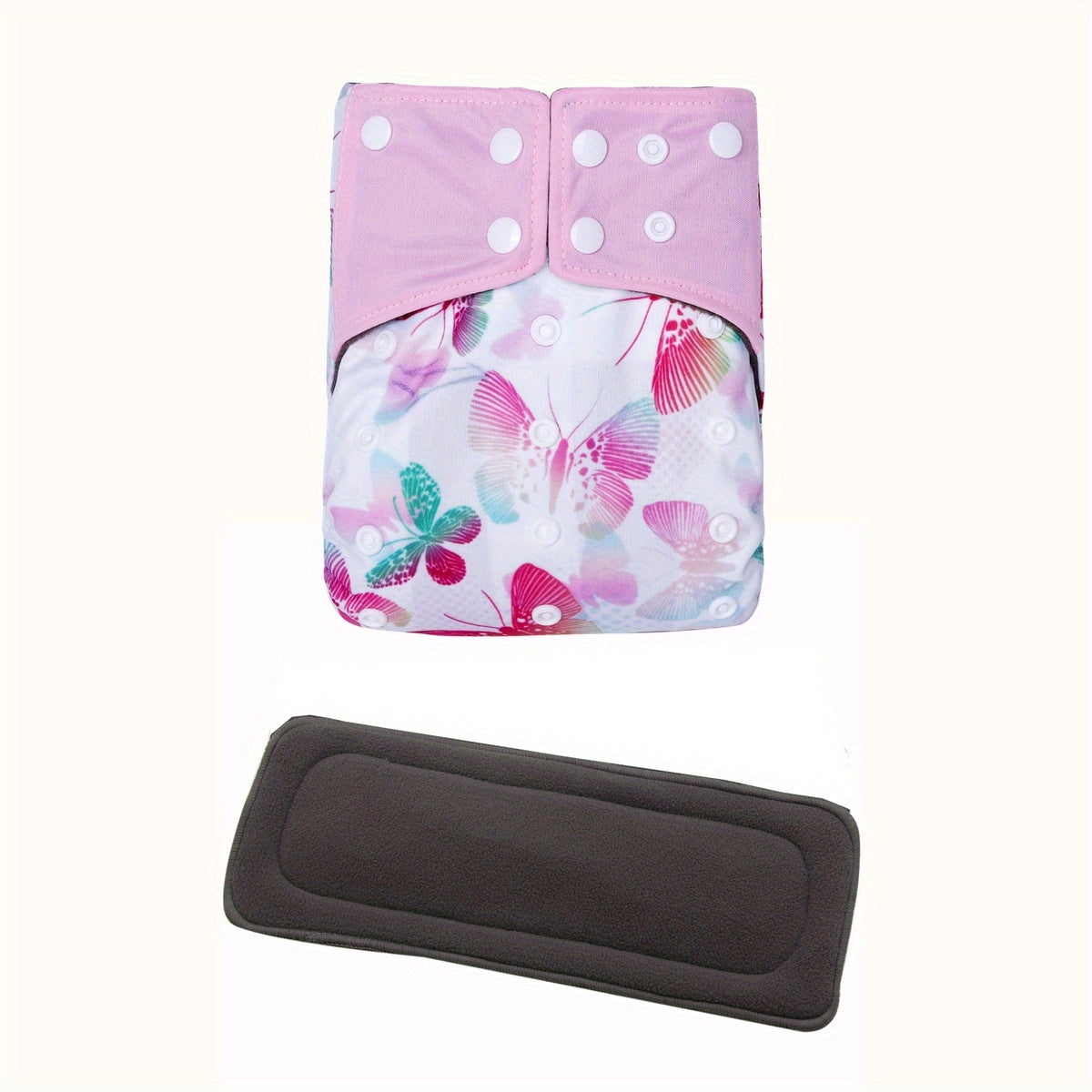 1pc Reusable Baby Diaper Adjustable Washable Diaper with Bamboo Charcoal Insert