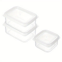 3pcs Plastic Refrigerator Storage Box Set with Lid