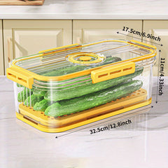 Multifunctional Kitchen Storage Container with Timekeeping and Sealed Can