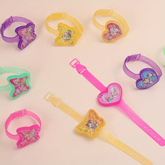 Set of 20 Cartoon Heart and Butterfly Maze Watches in Various Colors