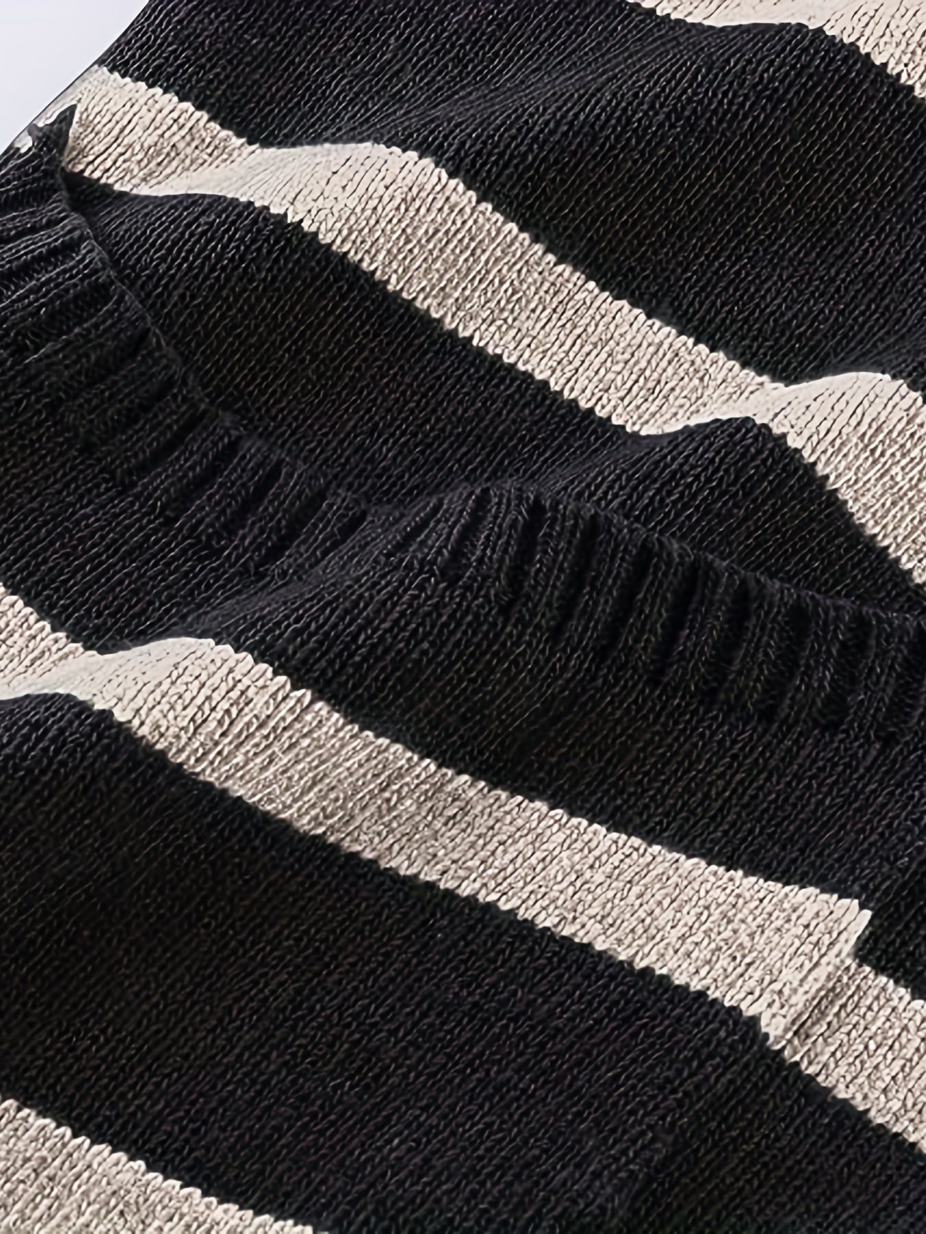 Casual Sweater Women's Plus Stripe Print Boat Neck Jumper