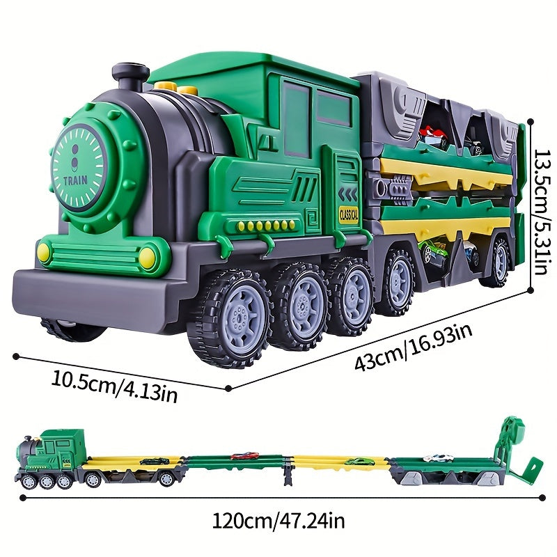 Ejection Deformation Track Large Truck Toy Car Combo