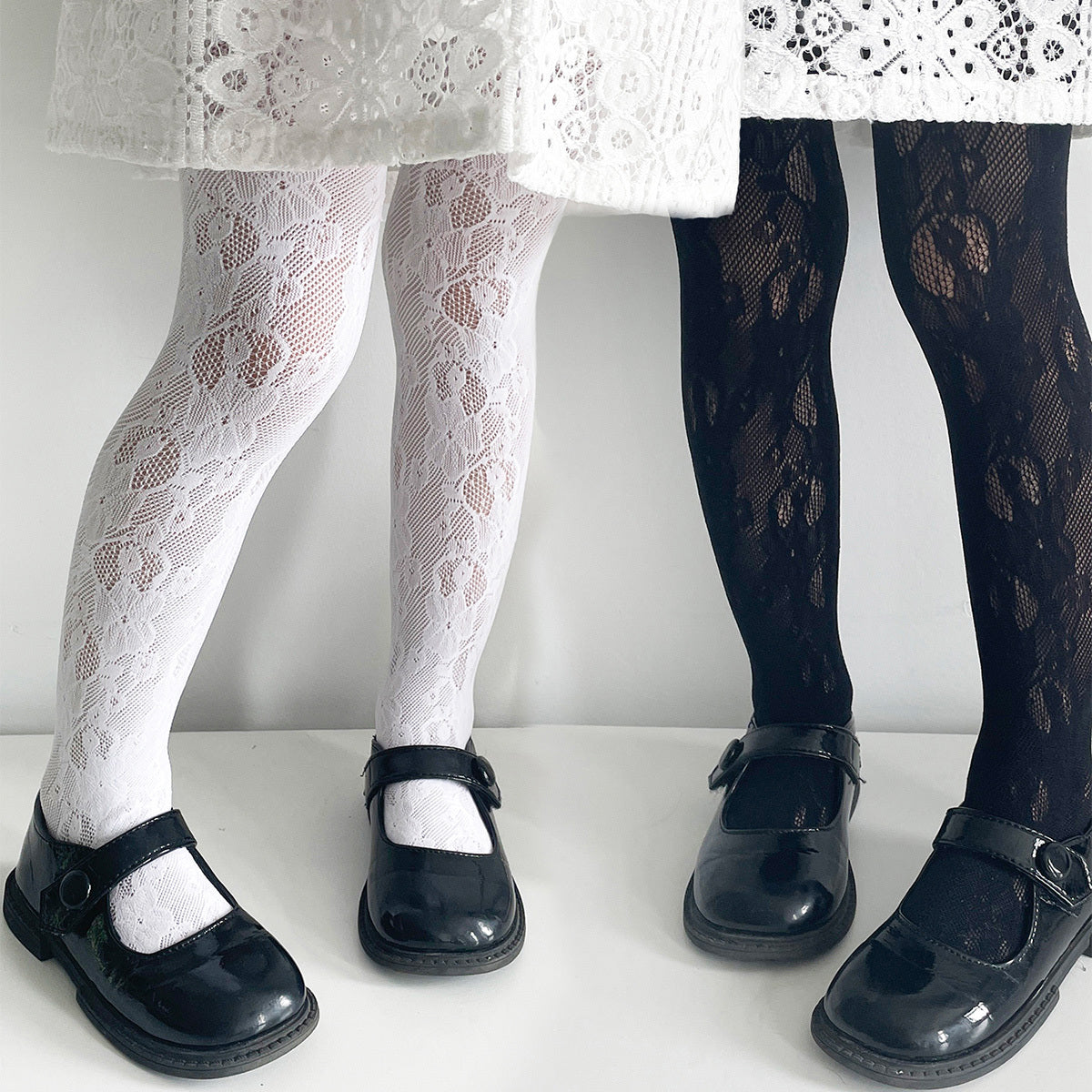 Girls Mesh Lace Pantyhose for Party Performance