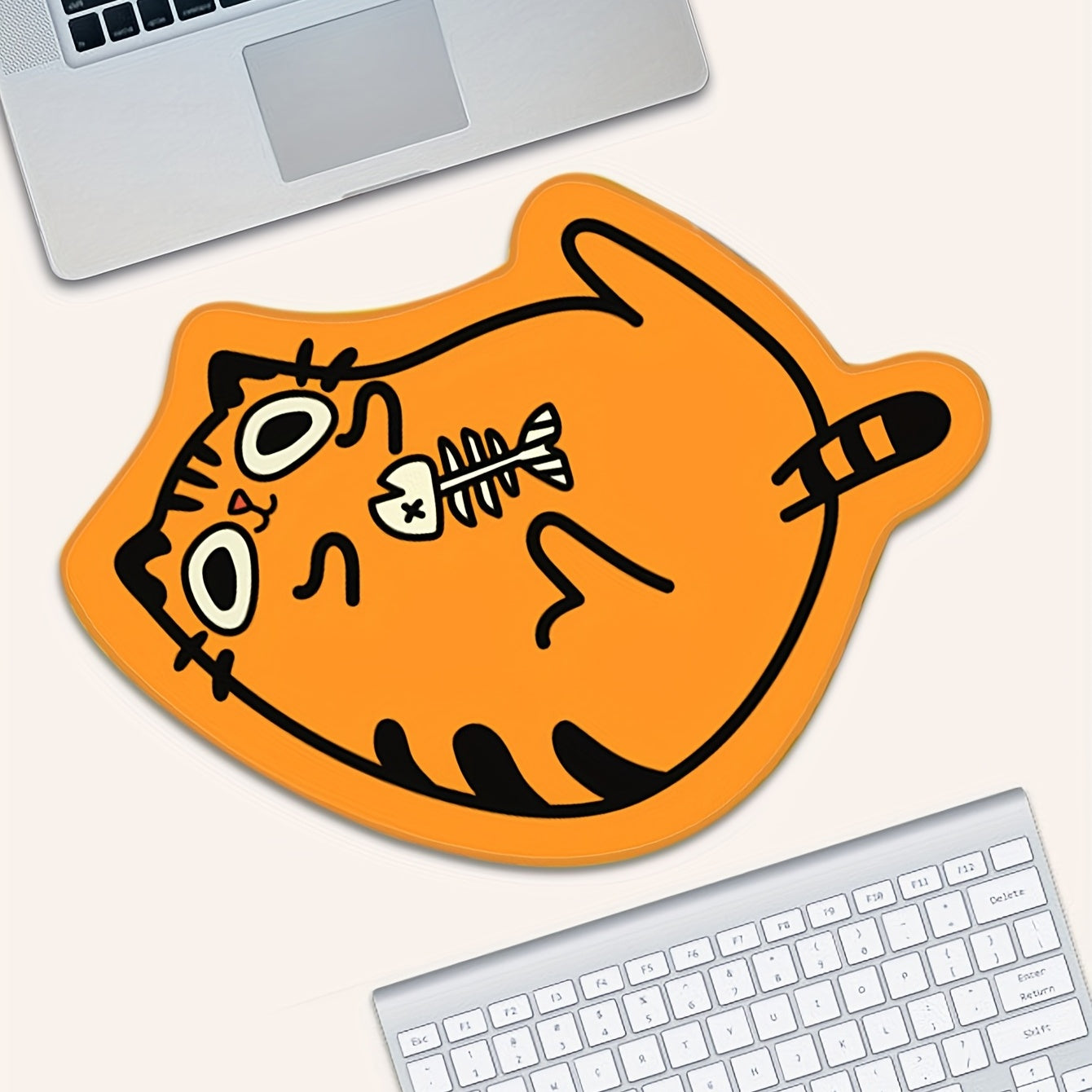 Cartoon Animal Shaped Leaf Non-slip Mouse Pad