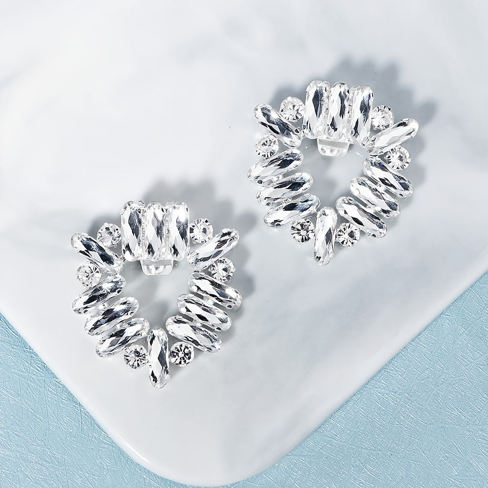 Rhinestone Shoe Flowers Wedding Bridal Buckles for Party Decoration