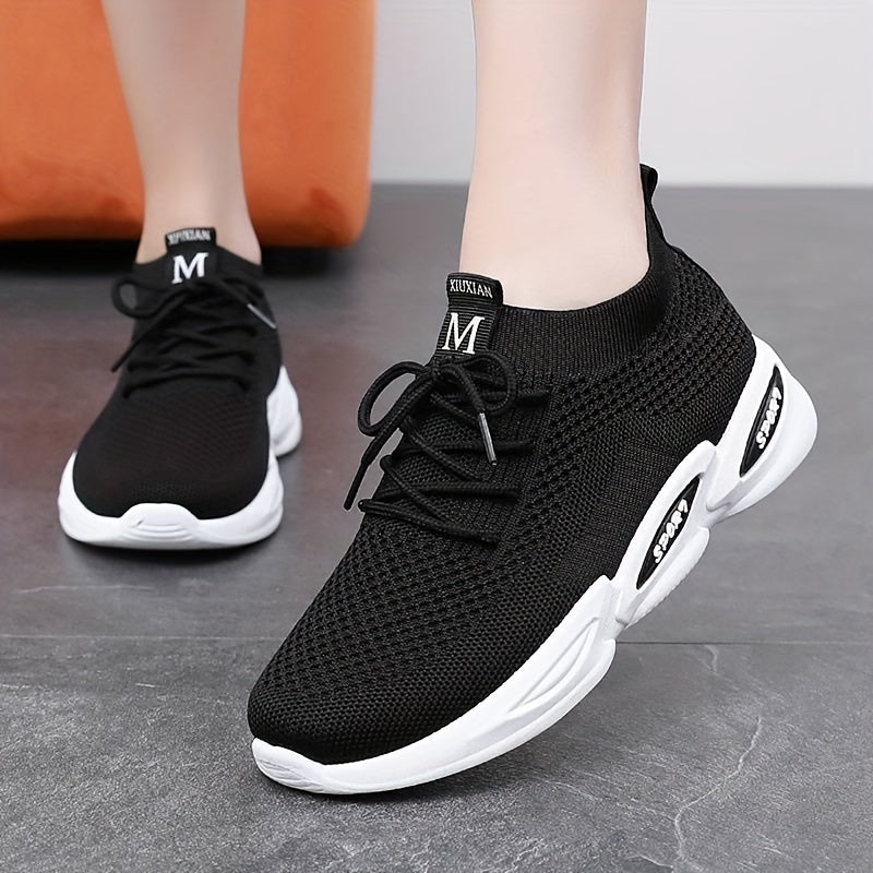Soft Thick Sole Mesh Breathable Lightweight Sneakers