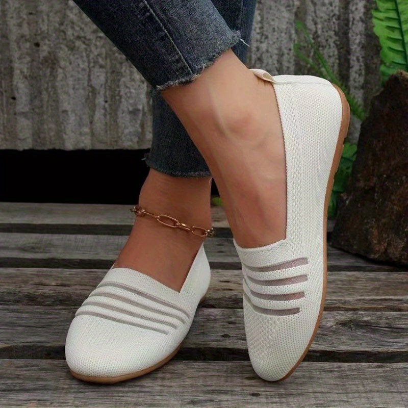 Women's Breathable Slip On Sneakers Casual Rubber Shoes