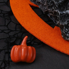 Halloween Orange Pumpkin Earrings for Girls Kids