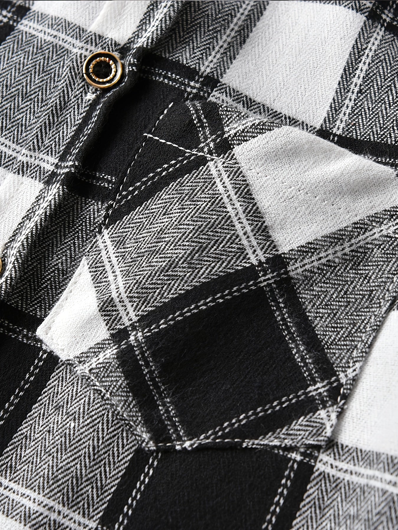Boys Plaid Flannel Button-Up Shirt