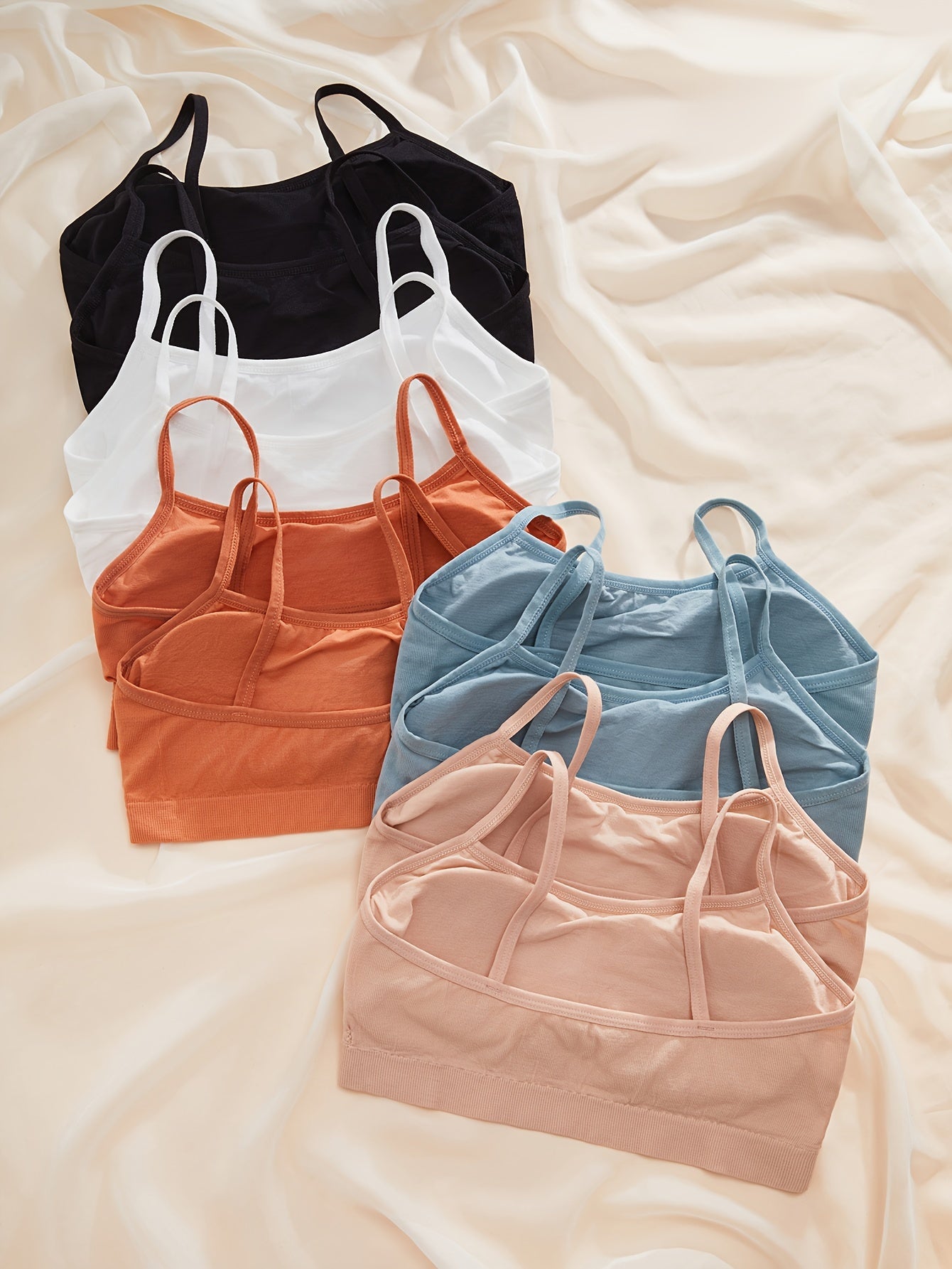 10pcs Letter Print Sports Bras Comfy & Stretch Intimates Women's Lingerie
