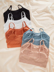 10pcs Letter Print Sports Bras Comfy & Stretch Intimates Women's Lingerie