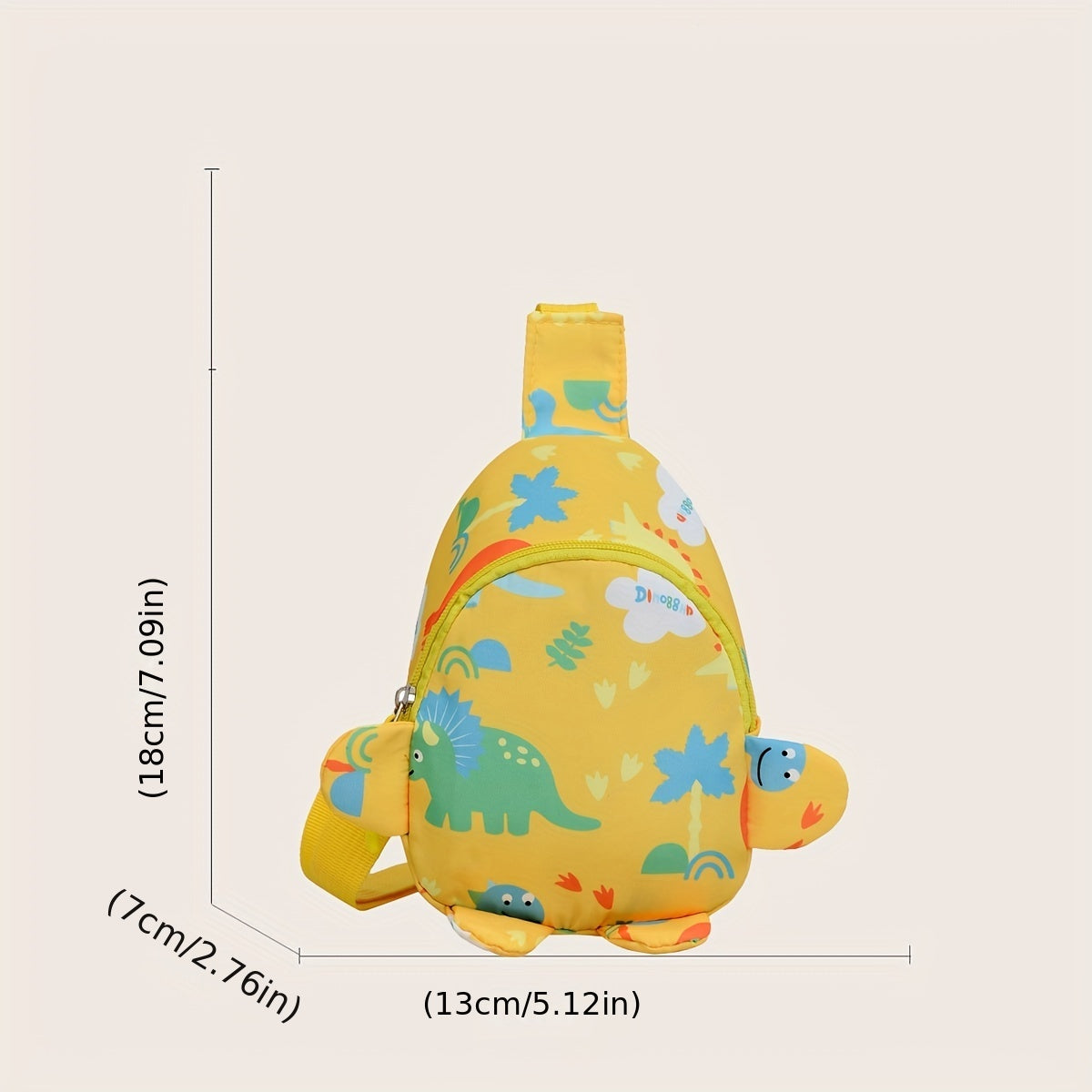 Kids Dinosaur Chest Bag Coin Purse Shoulder Bag Daypack