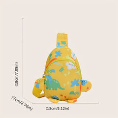 Kids Dinosaur Chest Bag Coin Purse Shoulder Bag Daypack