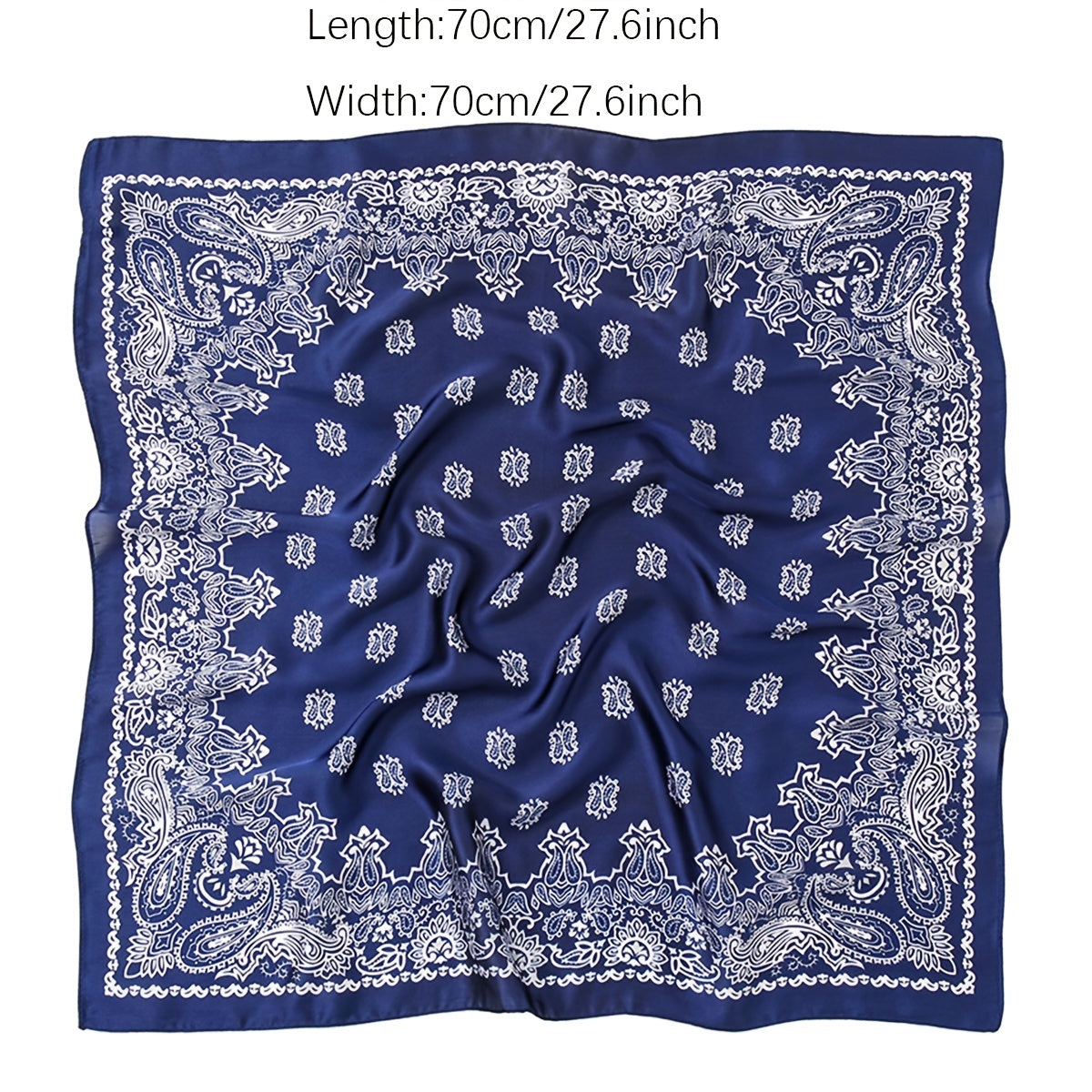 Men's Printed 70 Square Scarf Waist Fruit Flower Hip Hop Scarf