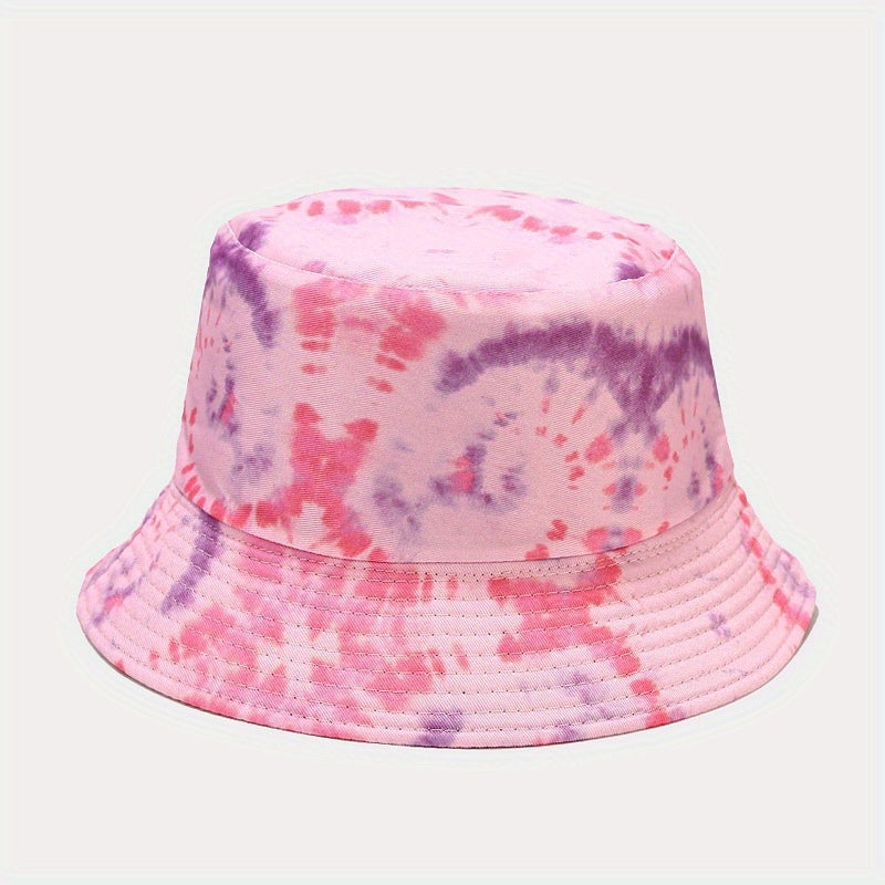 Tie Dye Bucket Hat Reversible Sunscreen Basin Hat