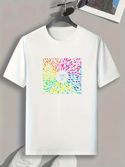 Colorful Pattern Men's Graphic T-shirt Summer Tee