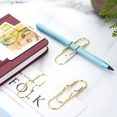Metal Pen Clips Notebook Accessories Paper Clips For Easy Carrying