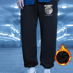 Men's Winter Cartoon Print Jogger Sweatpants