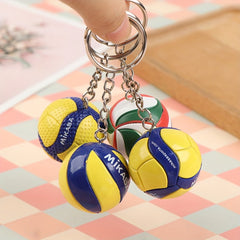 Creative Volleyball Keychain Small Sports Ball Key Chain Pendant Gift