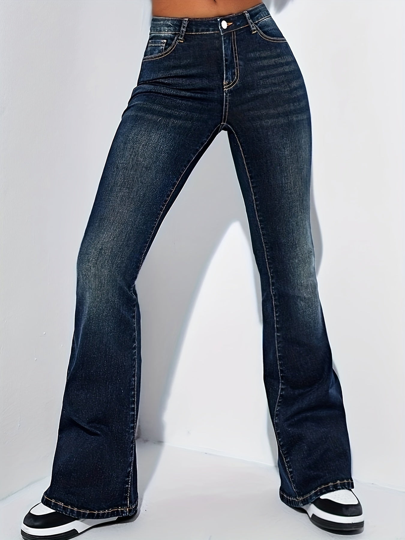 Curvy High Waist Bootcut Flare Jeans