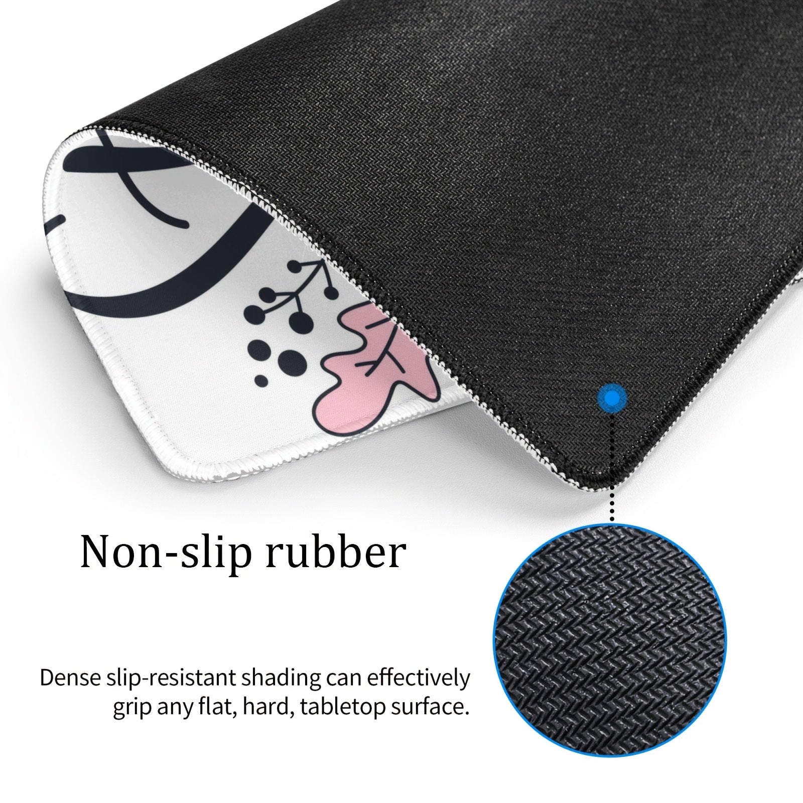 Stay At Home Font Pattern Mouse Pad 20x24cm