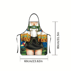 Beer BBQ Apron Unisex Kitchen Accessory