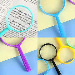 Colorful Kids Handheld Mini Magnifier 25mm Portable