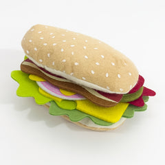 Felt Food Hamburger Sandwich Game Food Set 28 Pieces