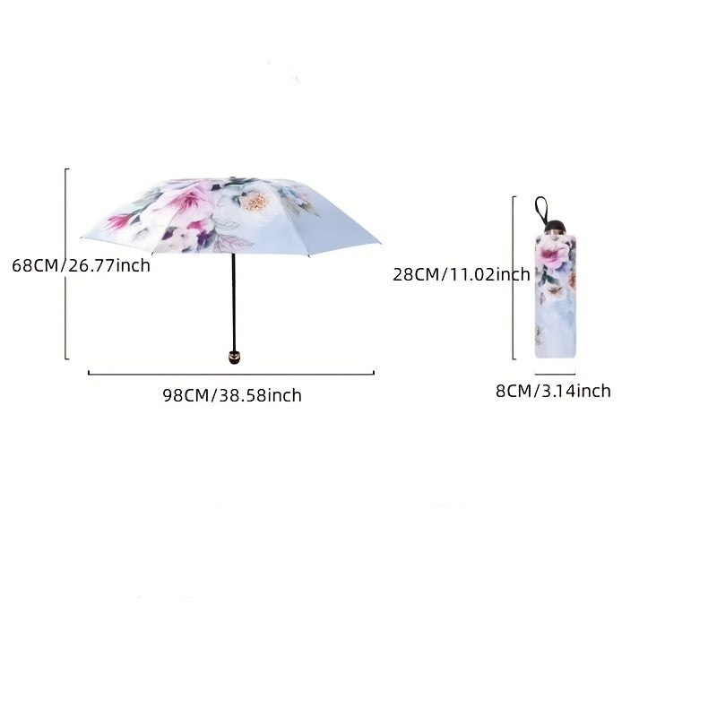 Double Layer Double Sided Printed Umbrella Sunscreen UV Protection Sunshade