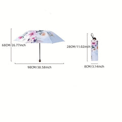 Double Layer Double Sided Printed Umbrella Sunscreen UV Protection Sunshade